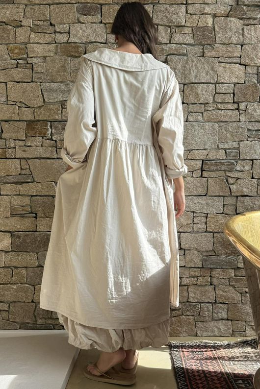 Paloma Peter Pan Frock Coat Calico